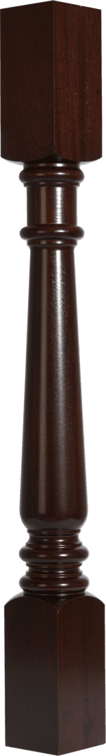 Cherry newel stair part
